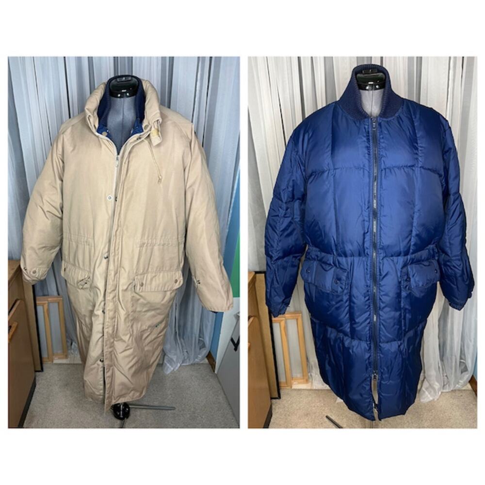 outergear puffer overcoat zip out down lining